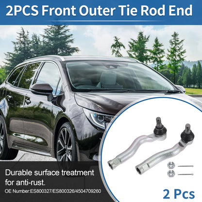 2 x Front Outer Tie Rod End Links for Toyota Tundra