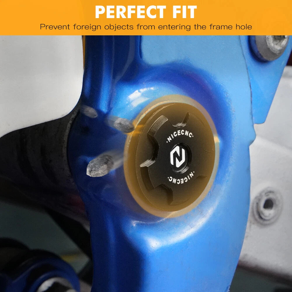 Frame Hole Plug Covers for Yamaha YZ85 (2001-2019) 2 x Bolts Left Right