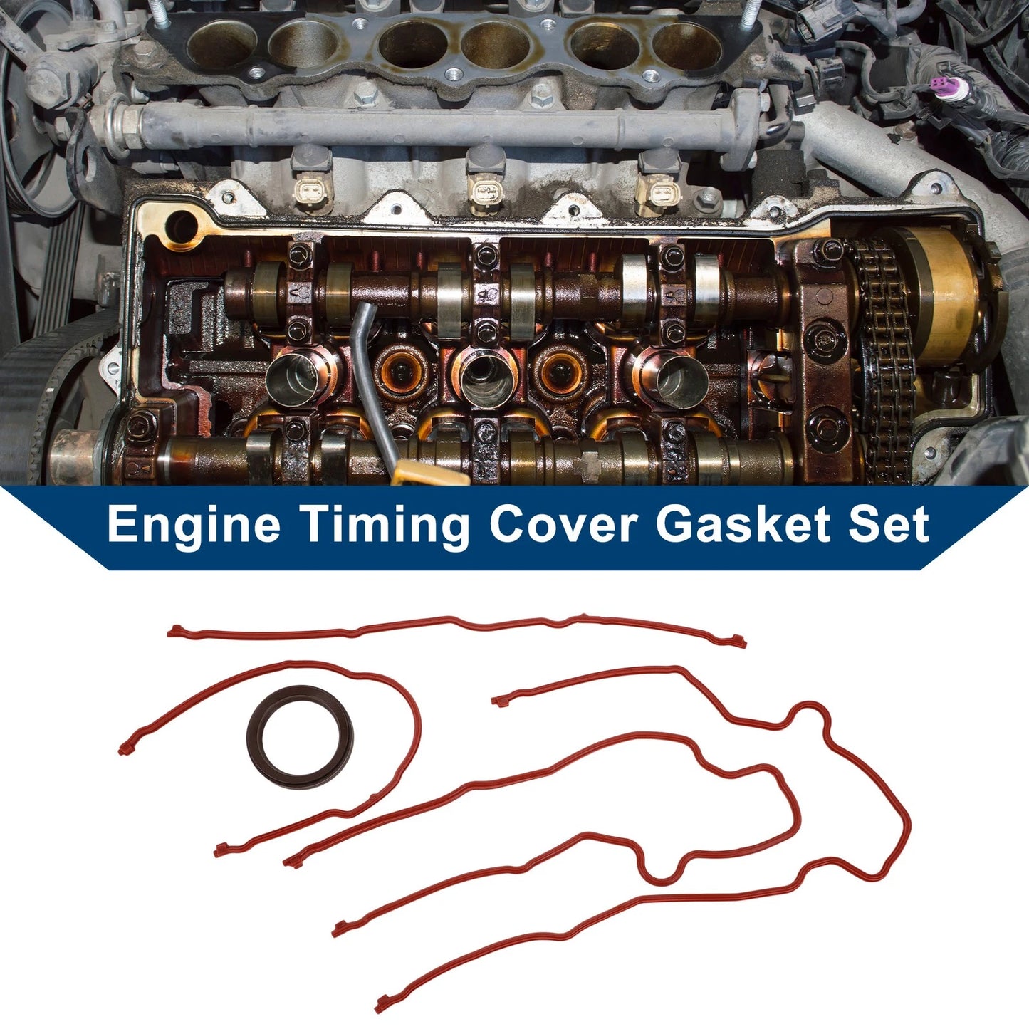 Engine Timing Cover Gasket Set for Ford Mustang (1996-2004)