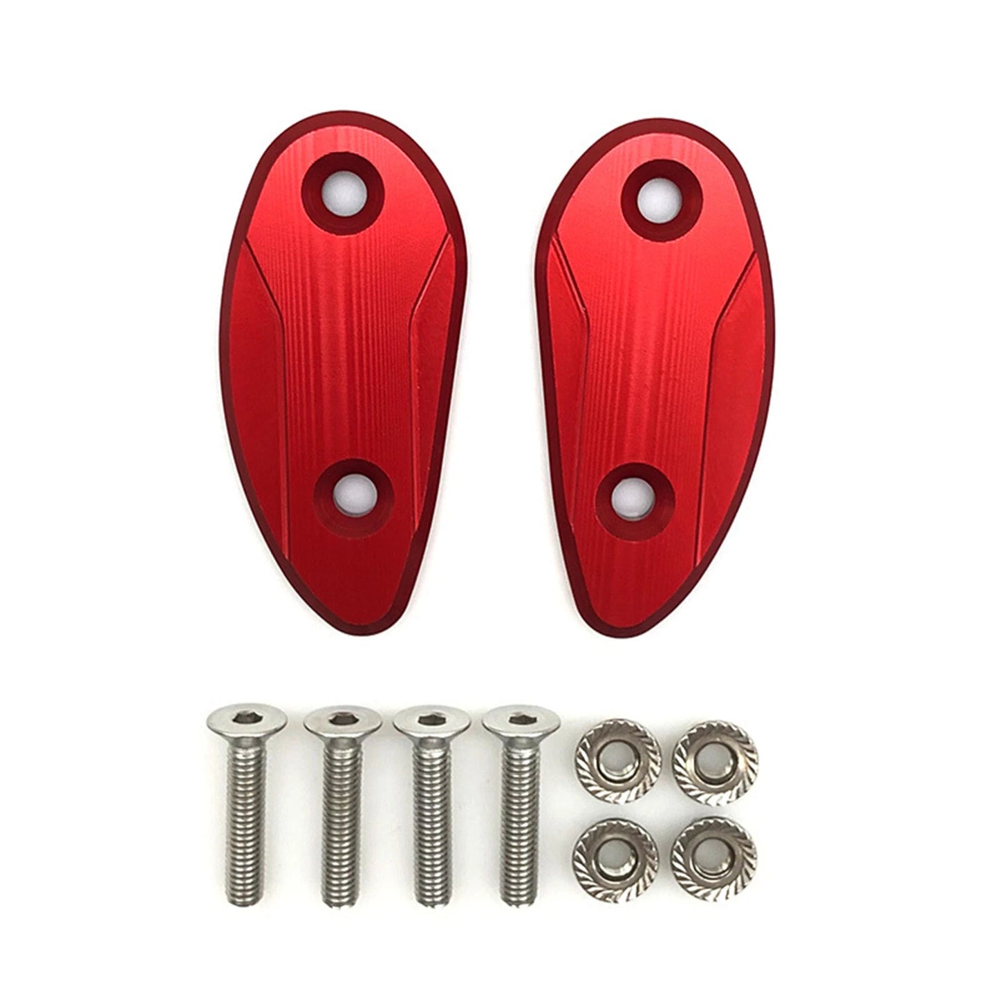 Rear Mirror Block Off Base Plates for Honda CBR1000RR (2020-2023) Red