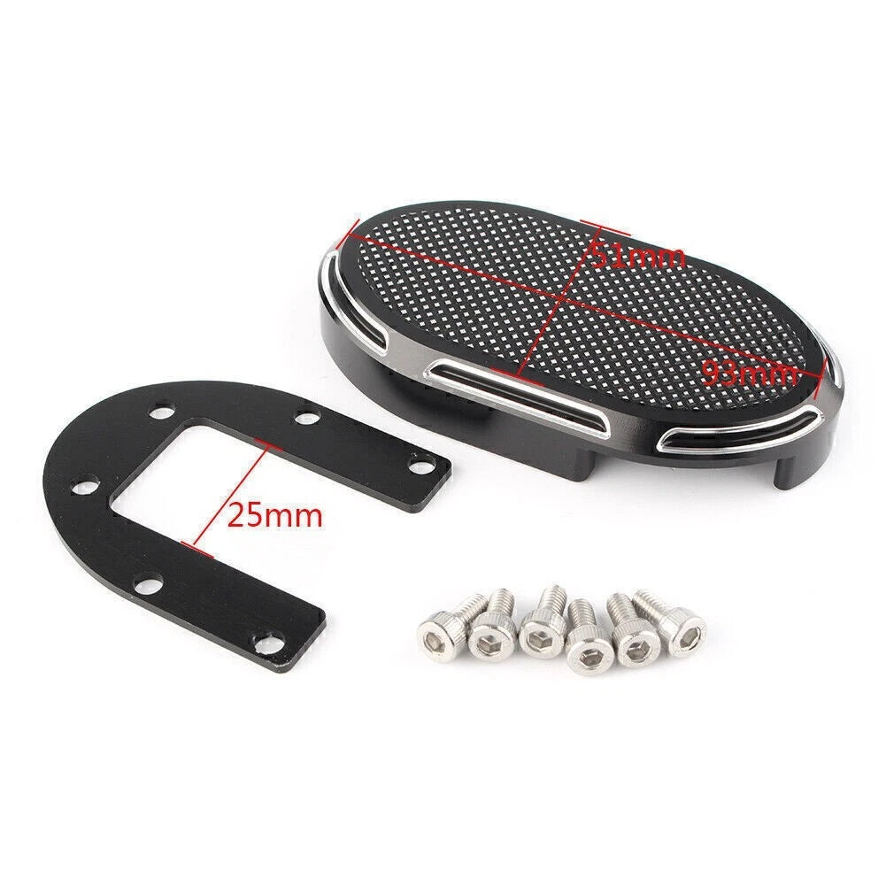 CNC Brake Cover Pedal Pad for Harley Dyna V-Rod Sportster XL1200 XL883 (2004-2023)