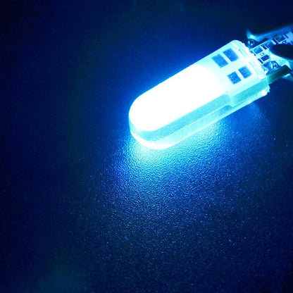 T10 COB Ice Blue LED License Plate Lights for Car (12V) - 20 x Bulbs