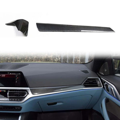 DRY Carbon Fiber Dashboard Panel Cover Trim for BMW G80 G82 M3 M4 2020-2022