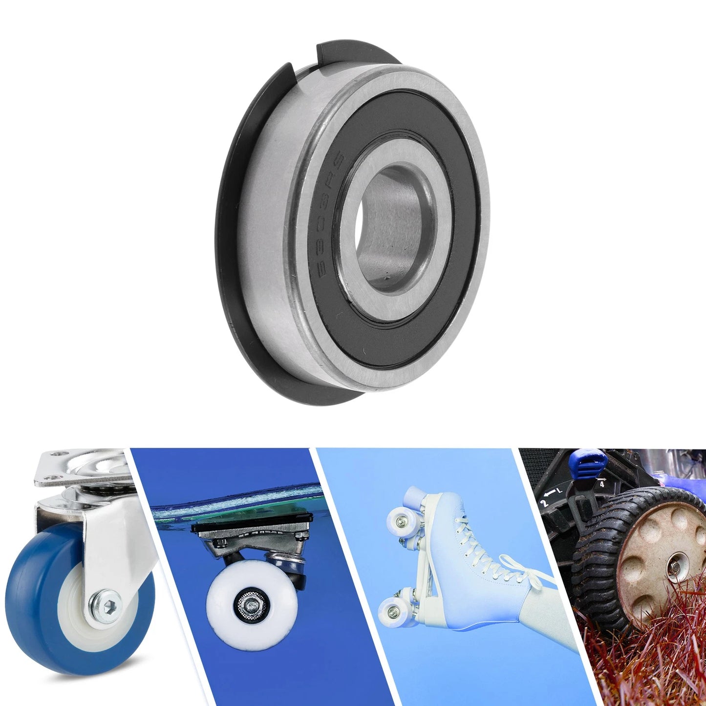 Deep Groove Ball Bearings / 17x47x14mm / Deep Groove Ball Bearings for Scooter Skateboard Wheel