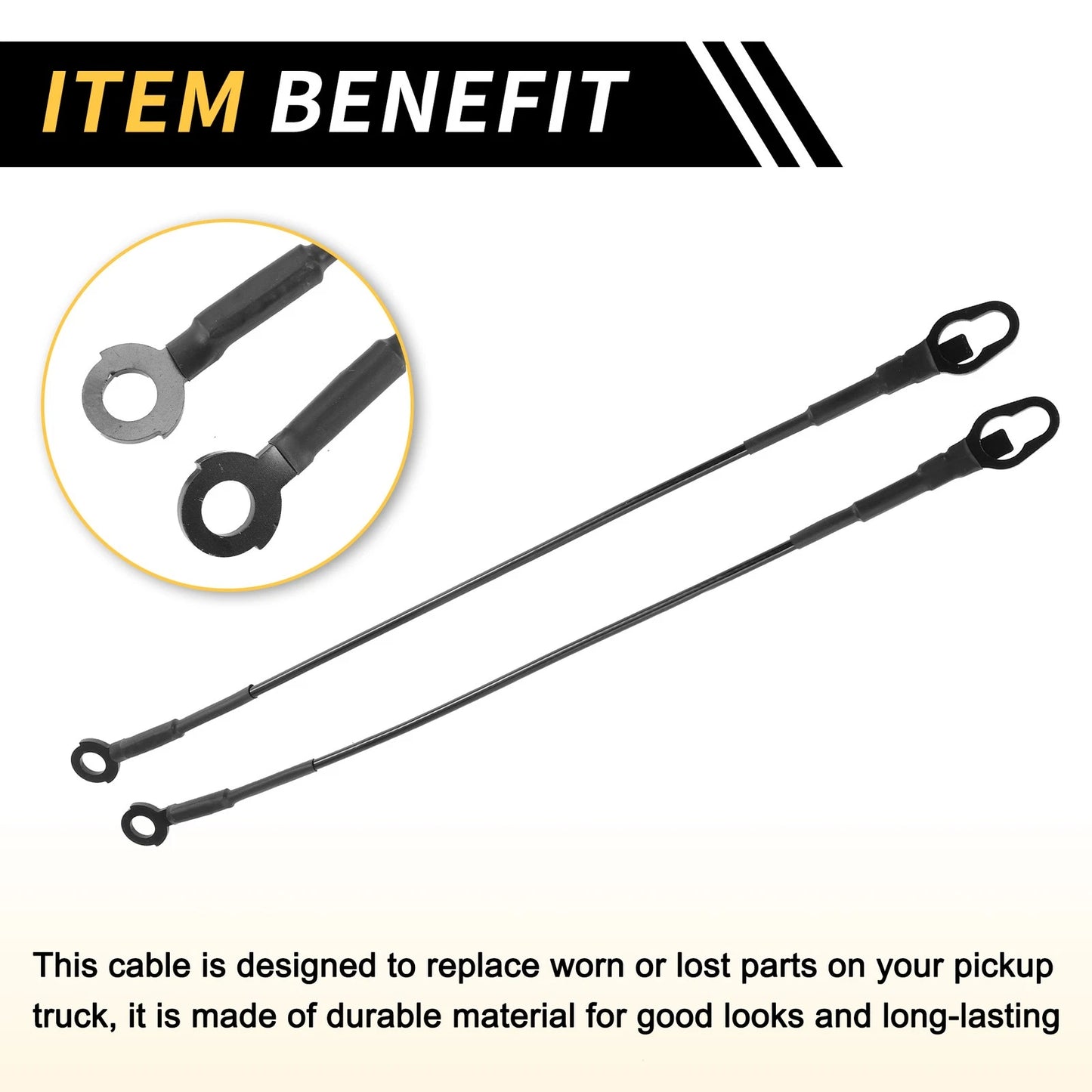 Tailgate Cables  Support for Ford F-150 F-250 F-350 (2004-2023)