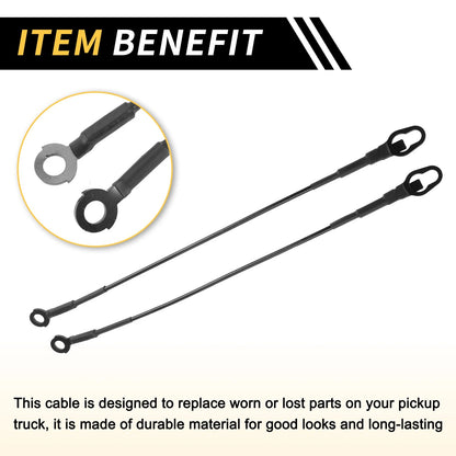 Tailgate Cables  Support for Ford F-150 F-250 F-350 (2004-2023)
