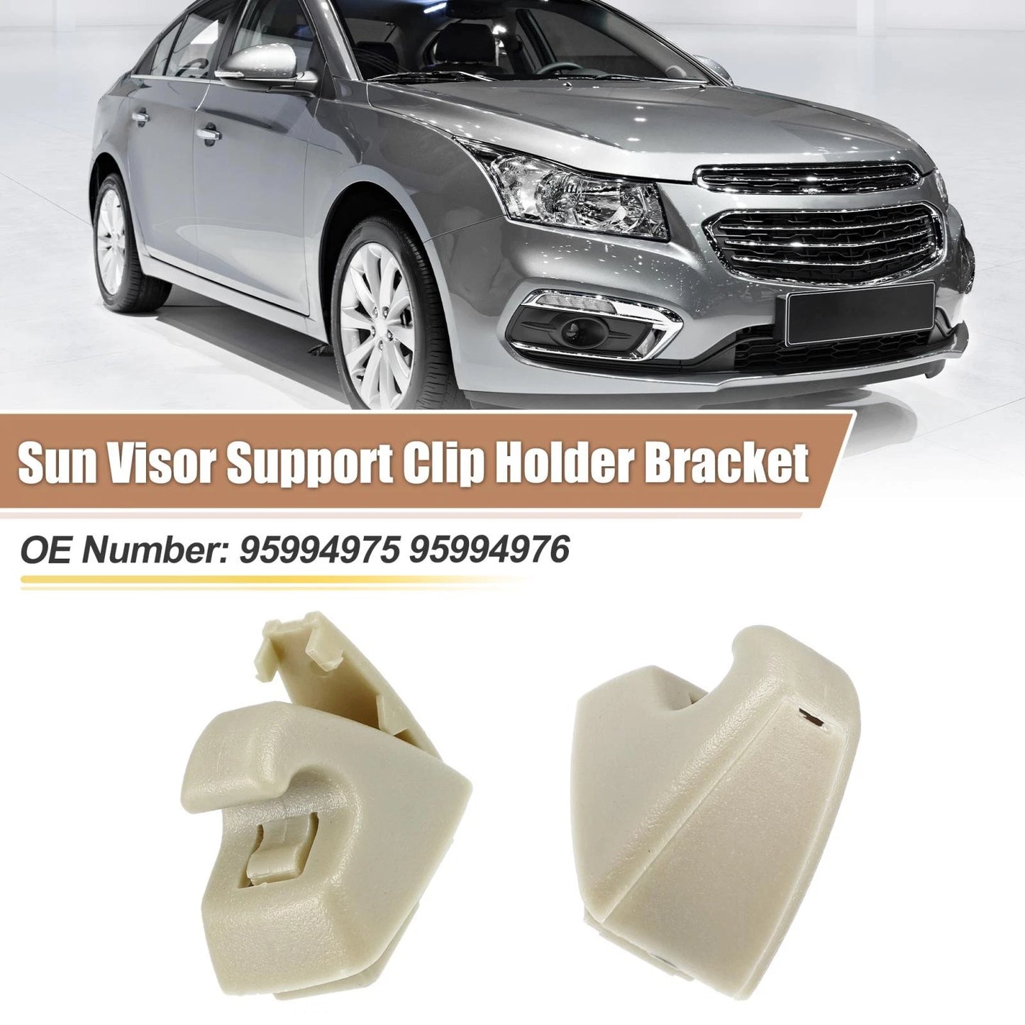 2 x Sun Visor Support Clip Retainer for Chevrolet Cruze Sonic