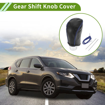 Nissan Rogue Gear Shift Knob Cover 2017-2020 Pebbled Black Blue