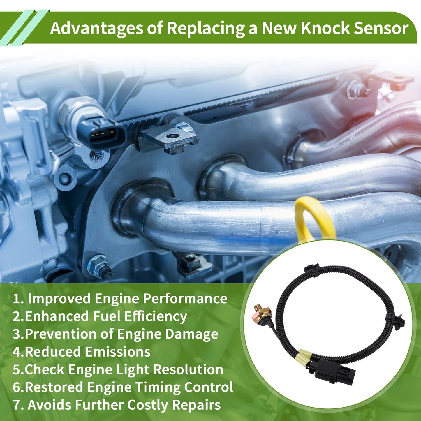 1 Pc Ignition Knock Sensor for Kia Sorento (2003-2006)