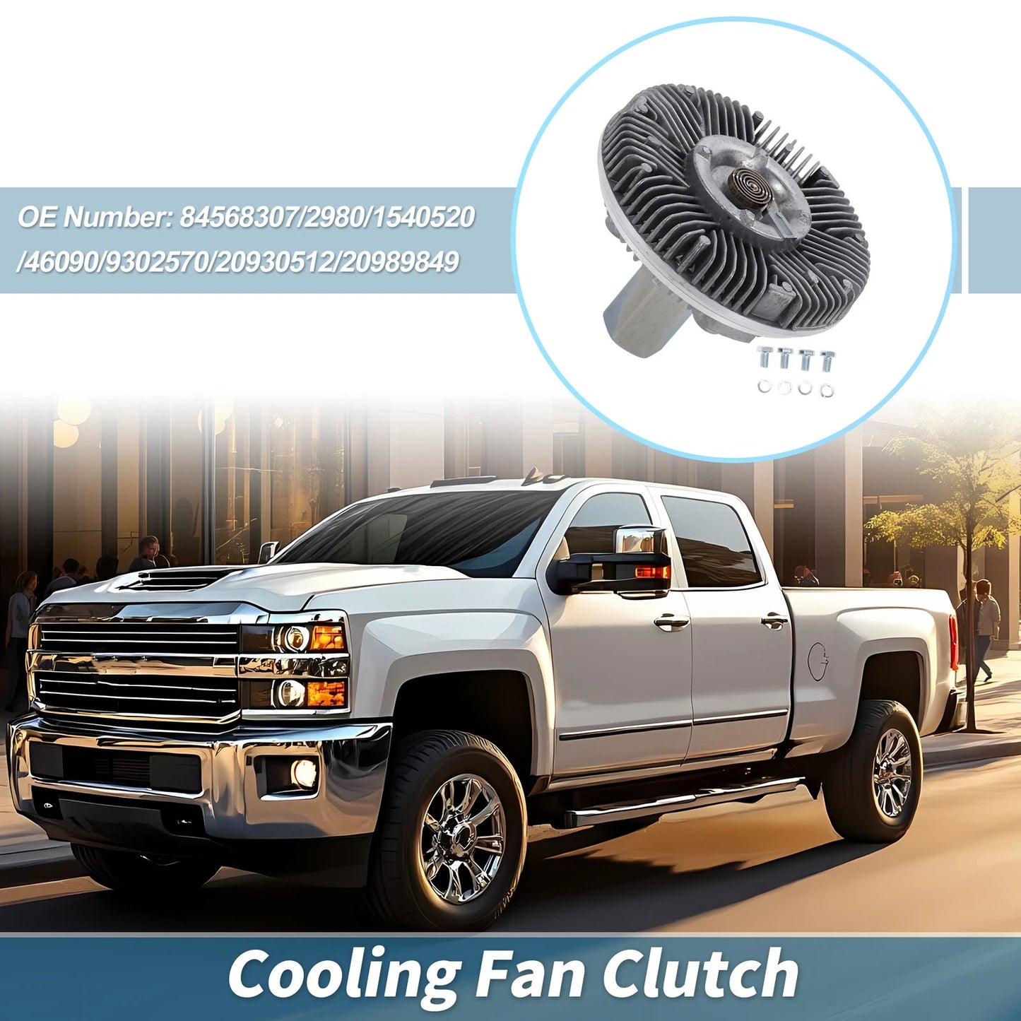 Engine Cooling Fan Clutch V8 6.0L for Chevrolet Silverado 1500 (2011 - 2013)