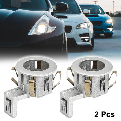 Silver Tone Bumper Parking Sensor Retainers for Toyota Lexus