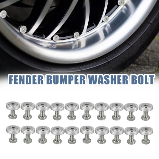 Washer Bolt Nut 20 Pcs M6 for Motorcycle