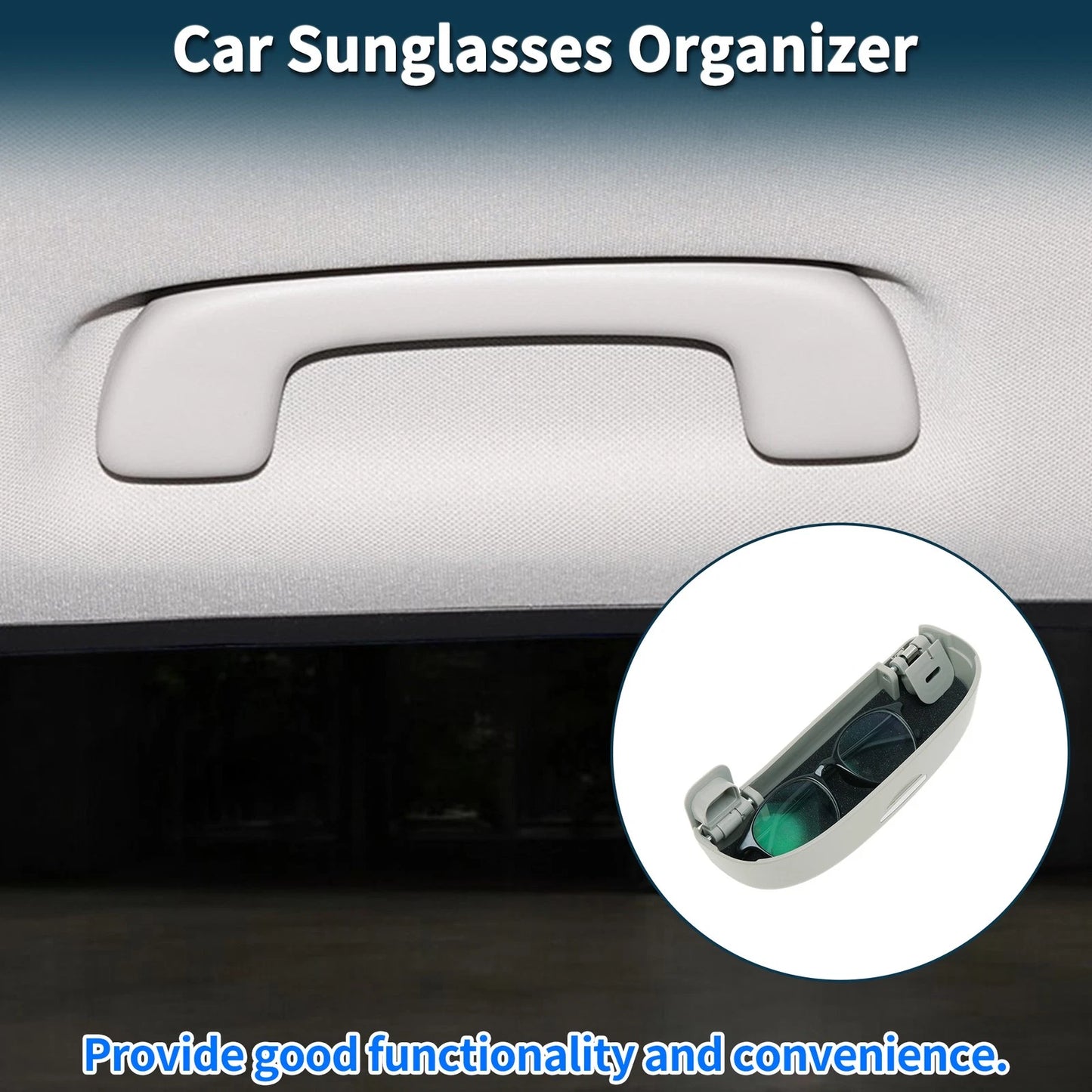 Sunglasses Case for Ford Kuga 3 MK3 ST-Line (2020-2025) - Grey 1 Set