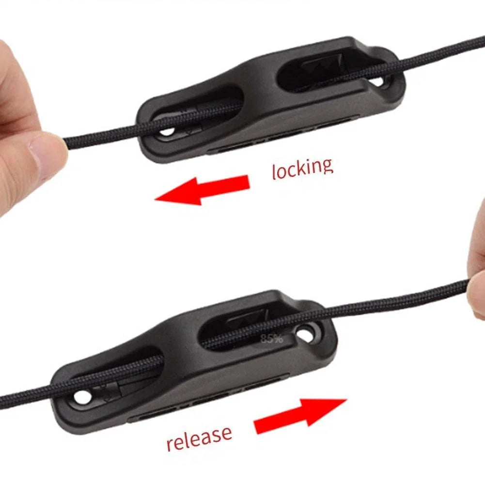 2PCS Reinforced Nylon Boat Clam Cleats for Marine Use Quick Lock Cleats