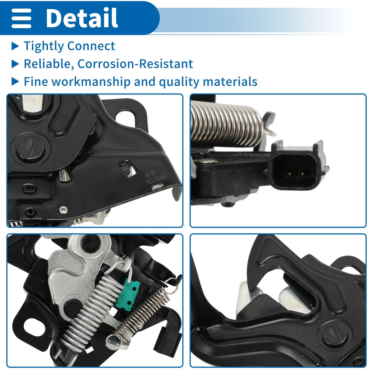 Hood Latch Assembly for Honda Accord 2.4L L4, 3.5L V6 (2013-2017)