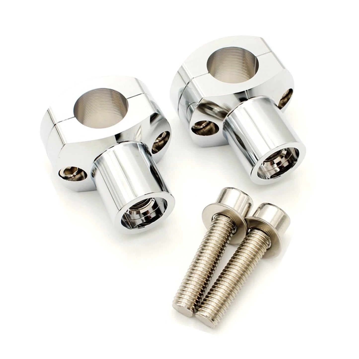 Handlebar Riser Clamp Kit for Harley, Honda, Kawasaki