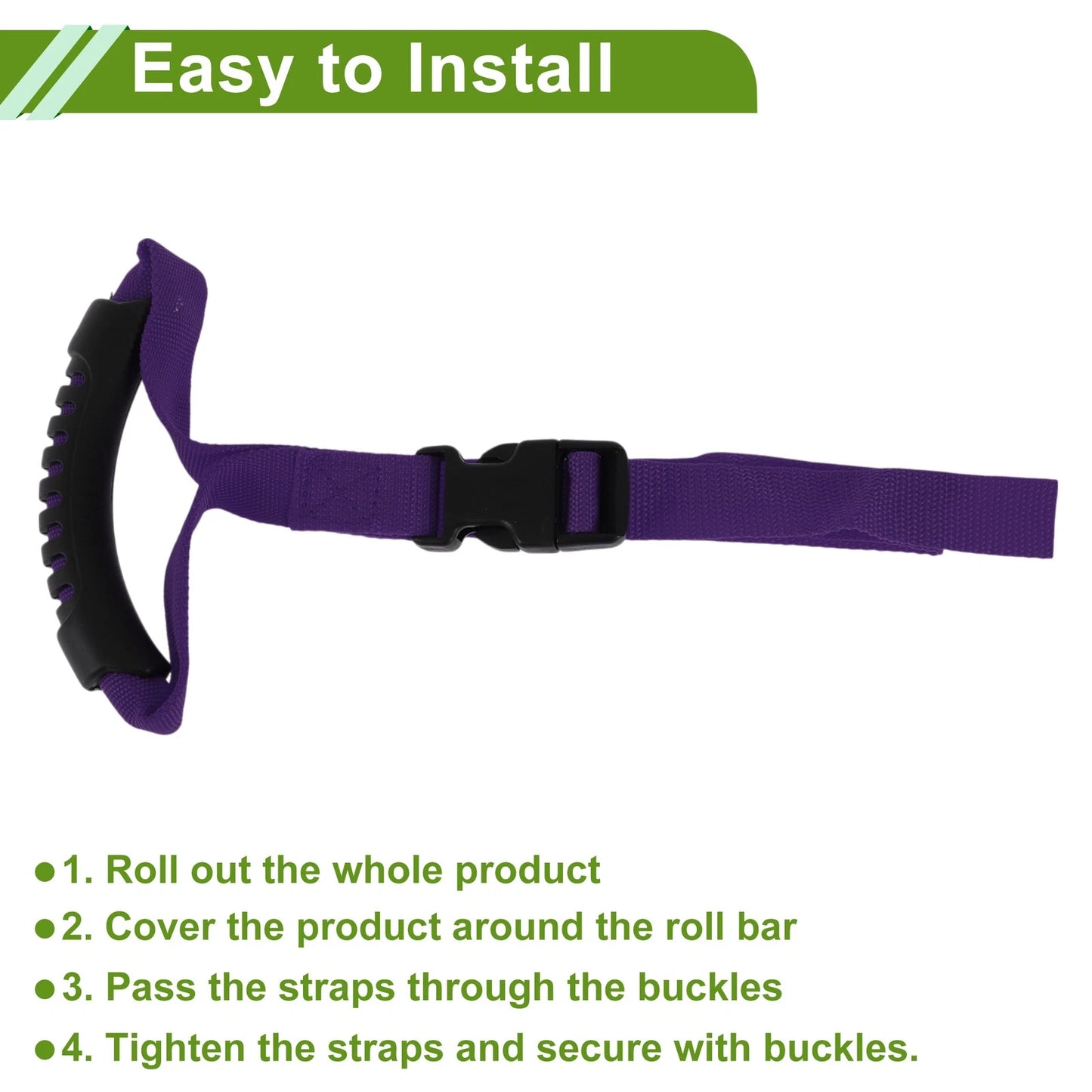 Purple Roll Bar Grab Handles for Jeep Wrangler JL (2018-2024)