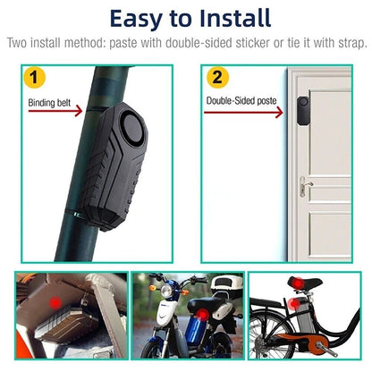 Bicycle Alarm Anti-Theft System for Bike, Motorcycle, Car, Vehicles
