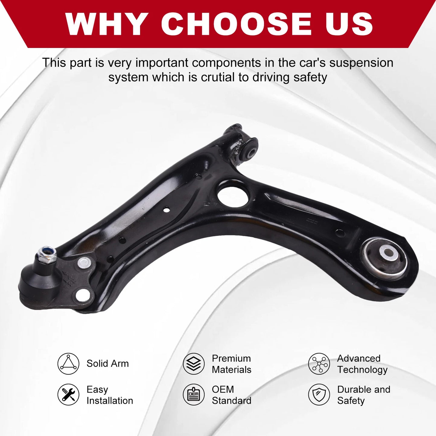Control Arm Kit for Skoda Fabia, Roomster, VW Polo 9N 1.6 (2001-2009)