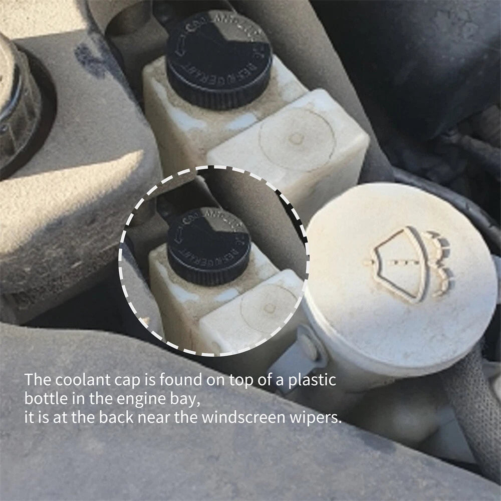 Black Coolant Overflow Reservoir Cap Tank for Nissan Infiniti