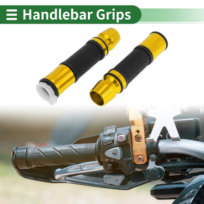 7/8" 22mm Hand Grips Yellow for Motorcycle