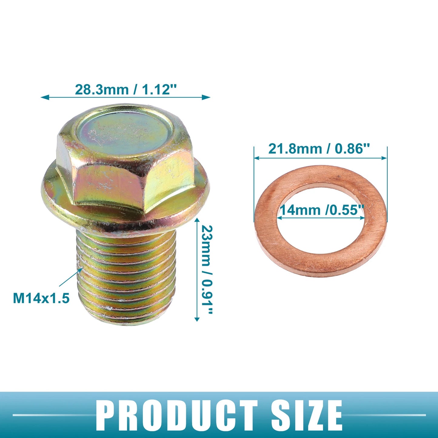 4 x Engine Oil Drain Plug Bolt for Suzuki SJ410 (1981-1984)