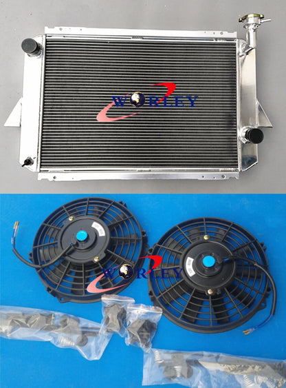 52mm Radiator + Fan for Nissan Patrol MQ P40 4.0L 1980-1987
