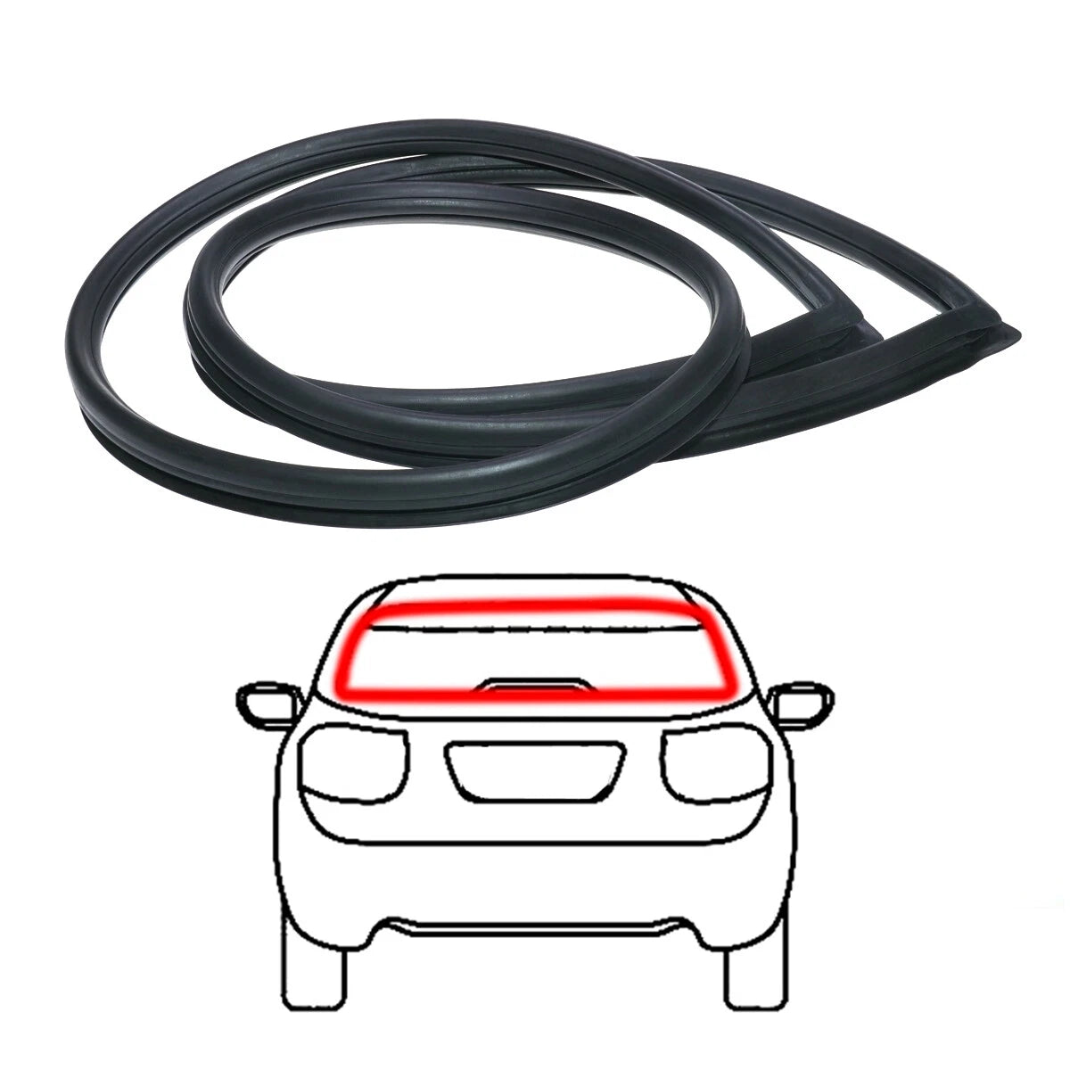 Rear Windshield Weatherstrip for Mitsubishi Galant/Chrysler Colt 1973-1977