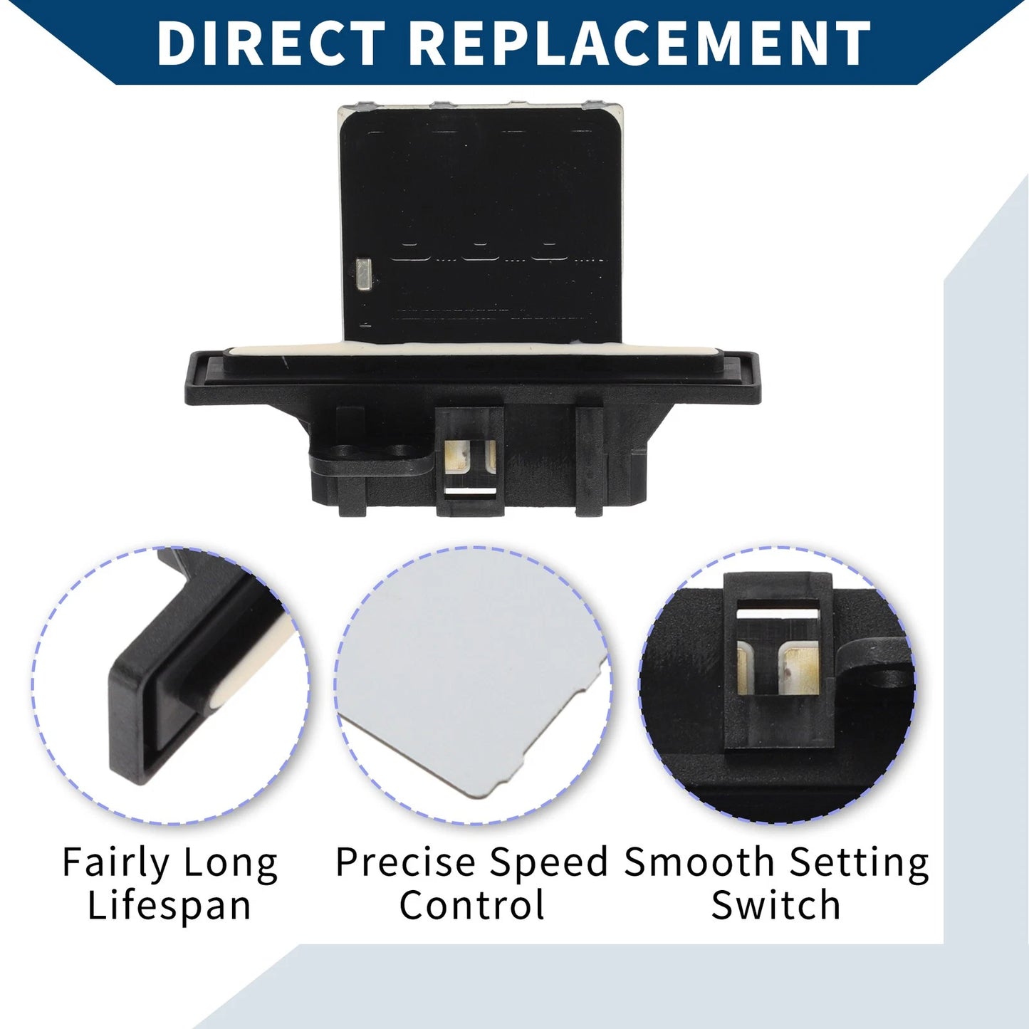 Blower Motor Resistor for Nissan 200SX (1995-1998) Black 1 Pcs