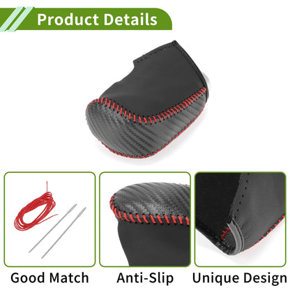 Black Carbon Fiber Gear Shift Knob Cover for Nissan Pathfinder (2013-2020)