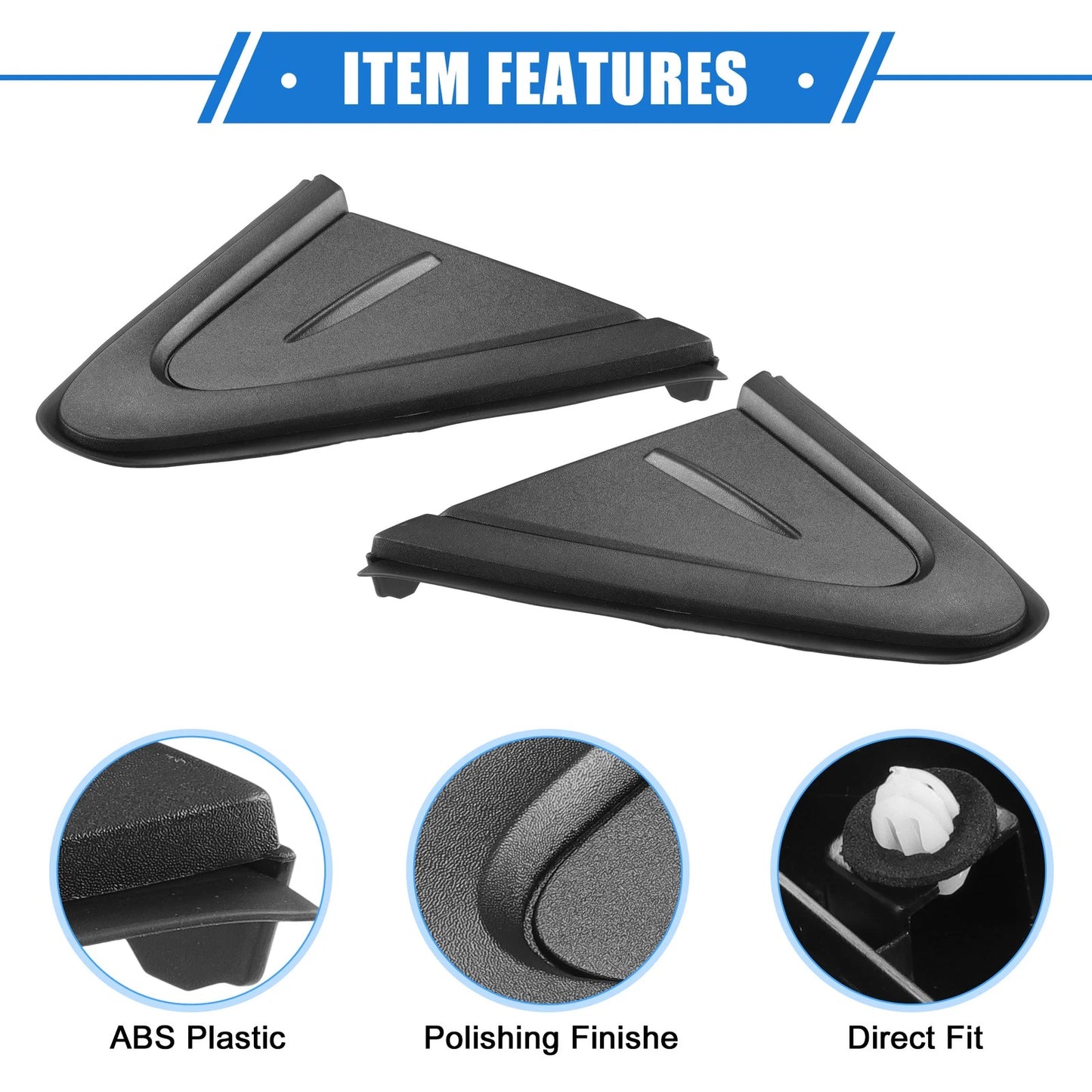 Pair Side Rear View Mirror Trim for Toyota Corolla (2020-2021)