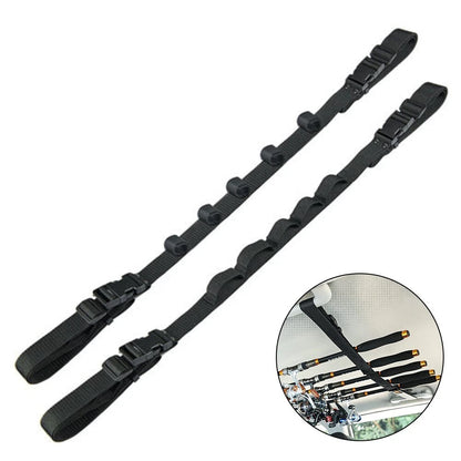 Roof Fishing Rod Rack Pole Holder Strap / 2 Pack for Car