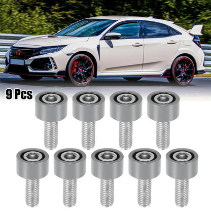 9 x M8x1.25 Header Manifold Cup Washer Bolts for Honda Acura