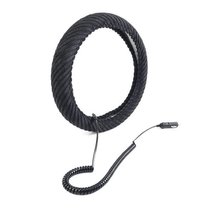 Heated Steering Wheel Cover 14.5-15.5in for Tangle Free Design