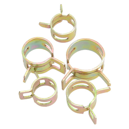 115Pcs 6-22mm Spring Clip Hose Pipe Clamps for Fuel Water Line Tubes