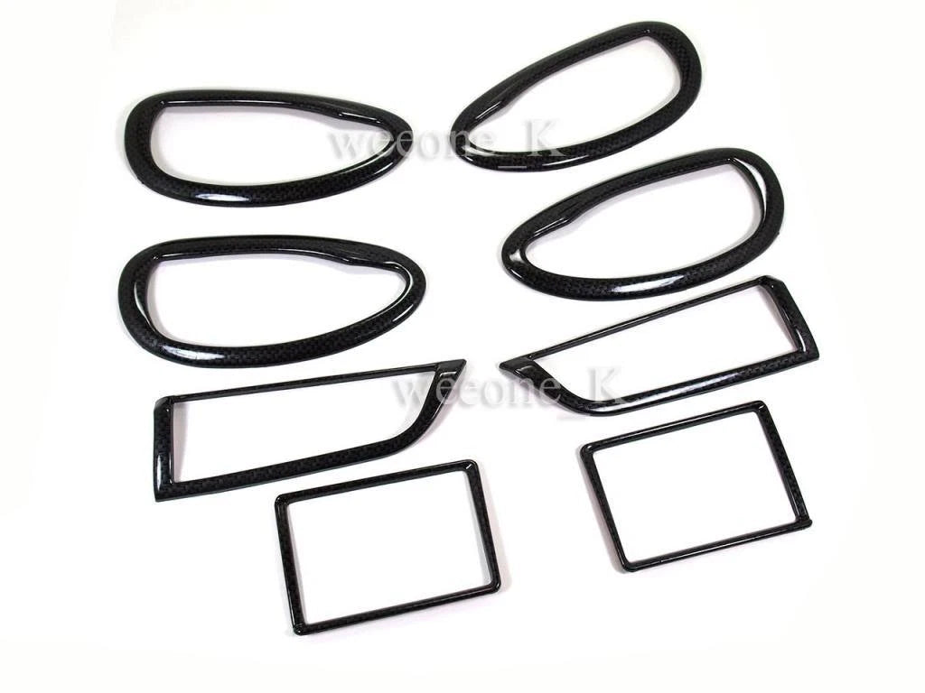 Carbon Ring Air Vents & Door Handle Covers for Toyota Yaris Vios (13-16)