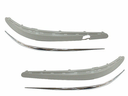 Front Bumper Molding Stripe + Chrome Trim for MB W211 (2003-2009)