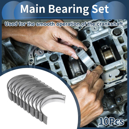Main Bearing Set 10 Pcs for Toyota Corolla (1975–1983)