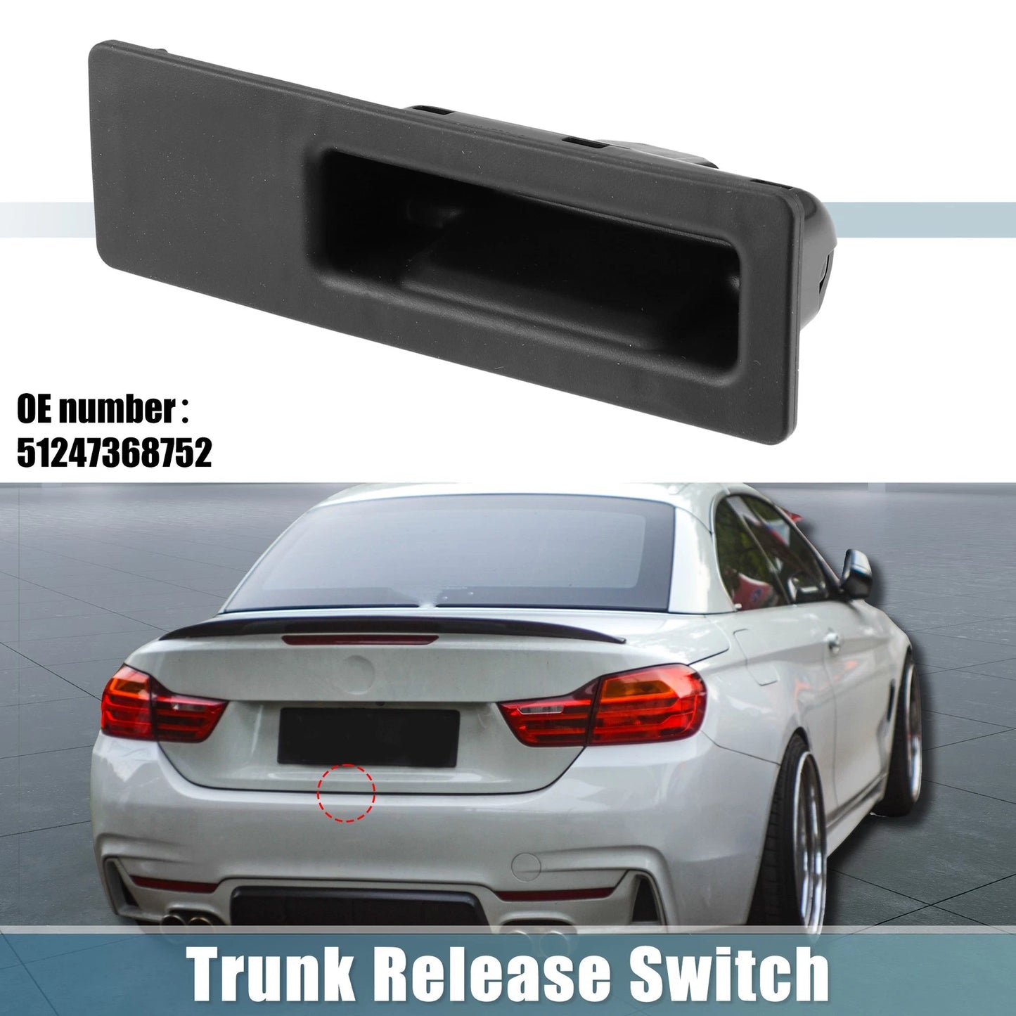 Car Rear Trunk Tailgate Handle Release Switch for BMW X3 (2004-2010)