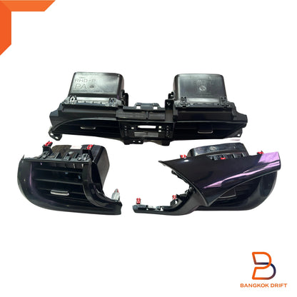 Glossy Black Dashboard Air Vents Panel for Toyota Hilux Revo (2015-2024)