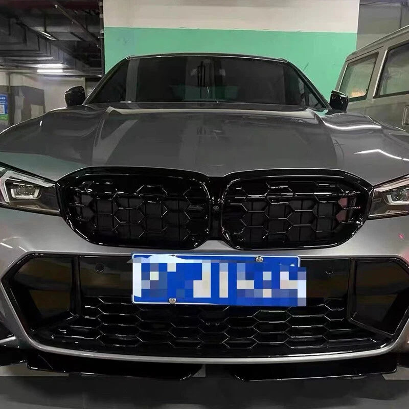 Star Style Black Front Grill Center Grille for BMW 3 Series G20 G28 (2023-2024)