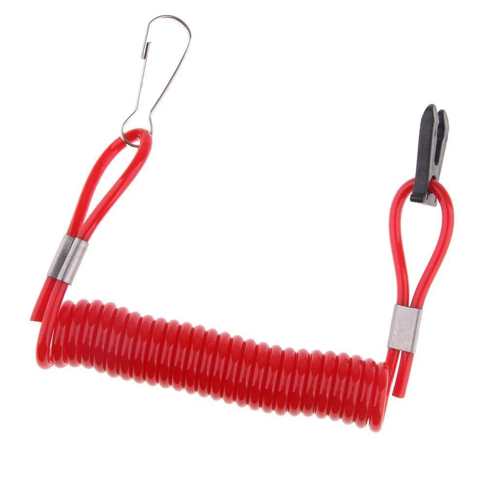 Boat Lanyard Red for Outboard Motors, Compatible with All Brands