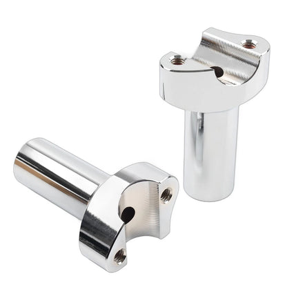 3.5" Chrome Straight Handlebar Risers for Harley Dyna Sportster Softail