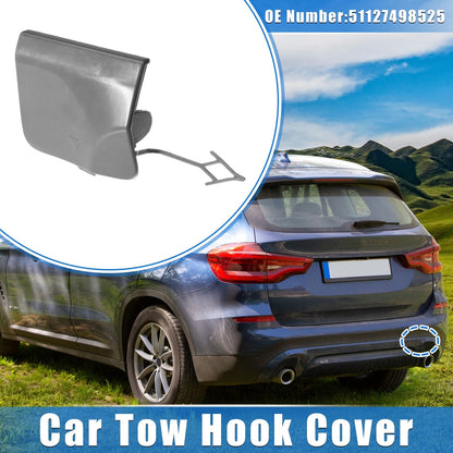 Tow Hook Eye Cover Cap for BMW X3 G08 2018-2020 Gray Rear Right
