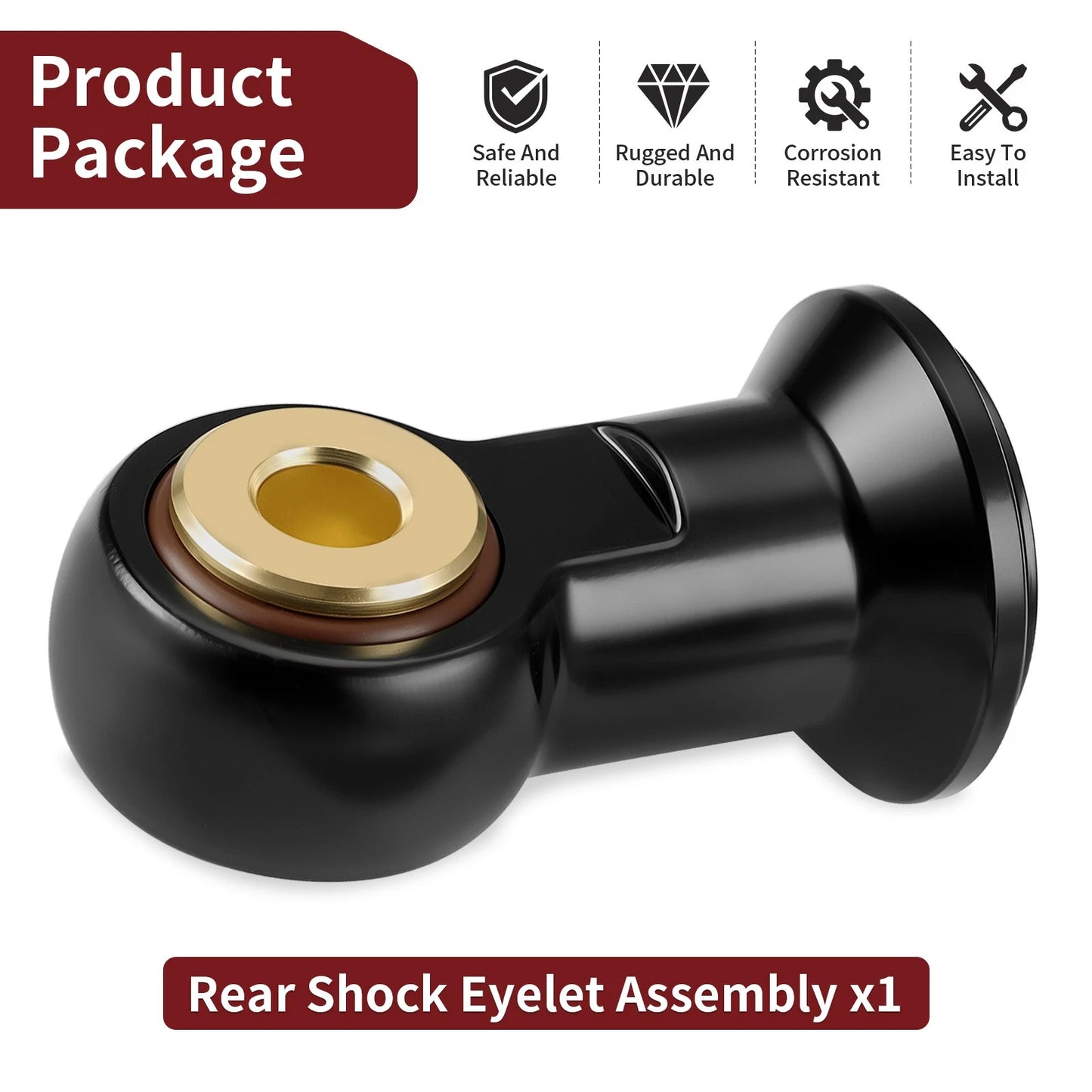 Rear Shock Eyelet Assembly for Polaris RZR XP Turbo 2016-2018