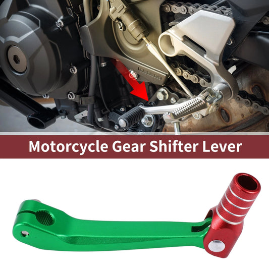 Shifter Lever for Honda CRF150F Green Red Silver Tone (2003–2017)