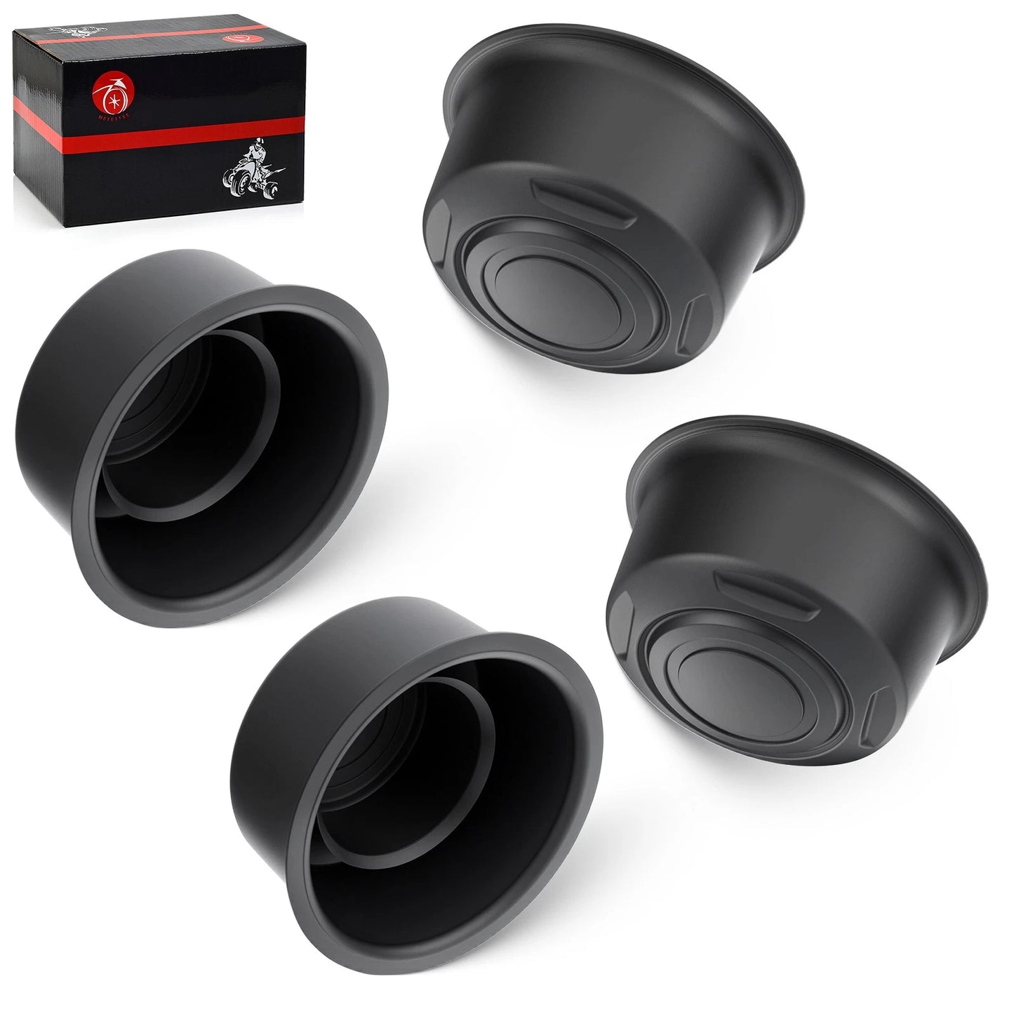 4X Wheel Center Dust Caps for Yamaha Grizzly Front Rear (2002–2018)