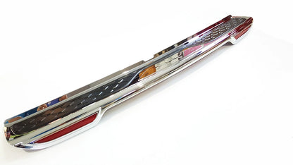 Rear Bumper Step Guard Plate Chrome Reflector for Toyota Fortuner (2005-2012)