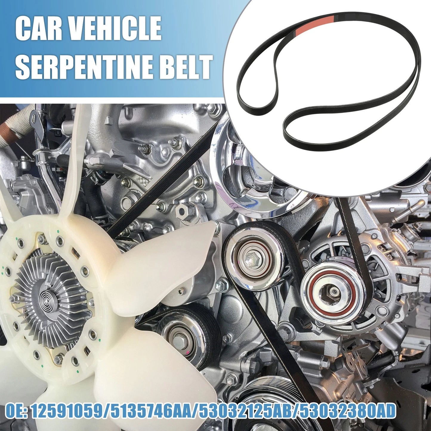Serpentine Belt 5.7L for Chevrolet Corvette