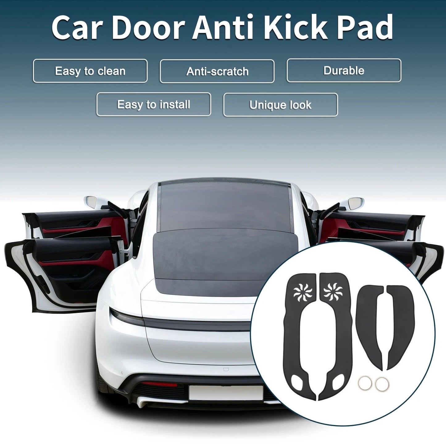 Car Door Anti Kick Pad Sticker Protector for Hyundai Elantra (2011-2016)